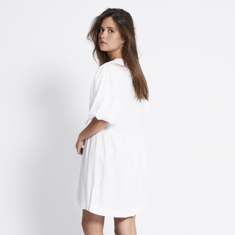 Linen blend dress "Rosie" White